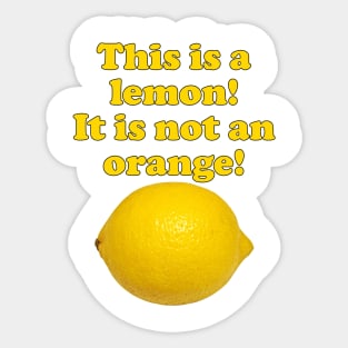 This is a lemon Sticker